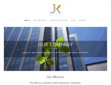 Tablet Screenshot of jkjanitorialservices.com